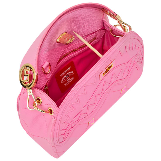 Sprayground Τσάντα ώμου Pretty Pink Quilted Shark Handbag